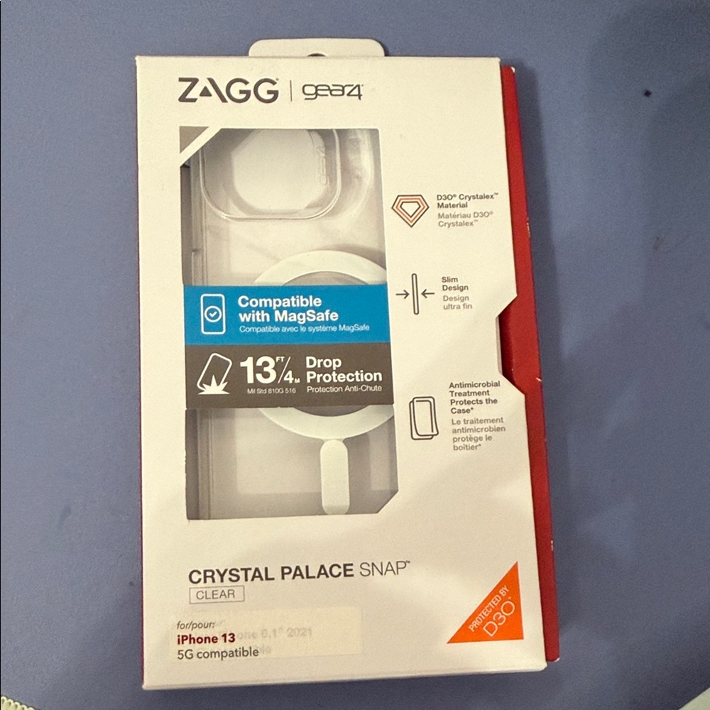 ZAGG Crystal Palace Snap Clear Case for iPhone 13 𝐁𝐑𝐀𝐍𝐃 𝐍𝐄𝐖